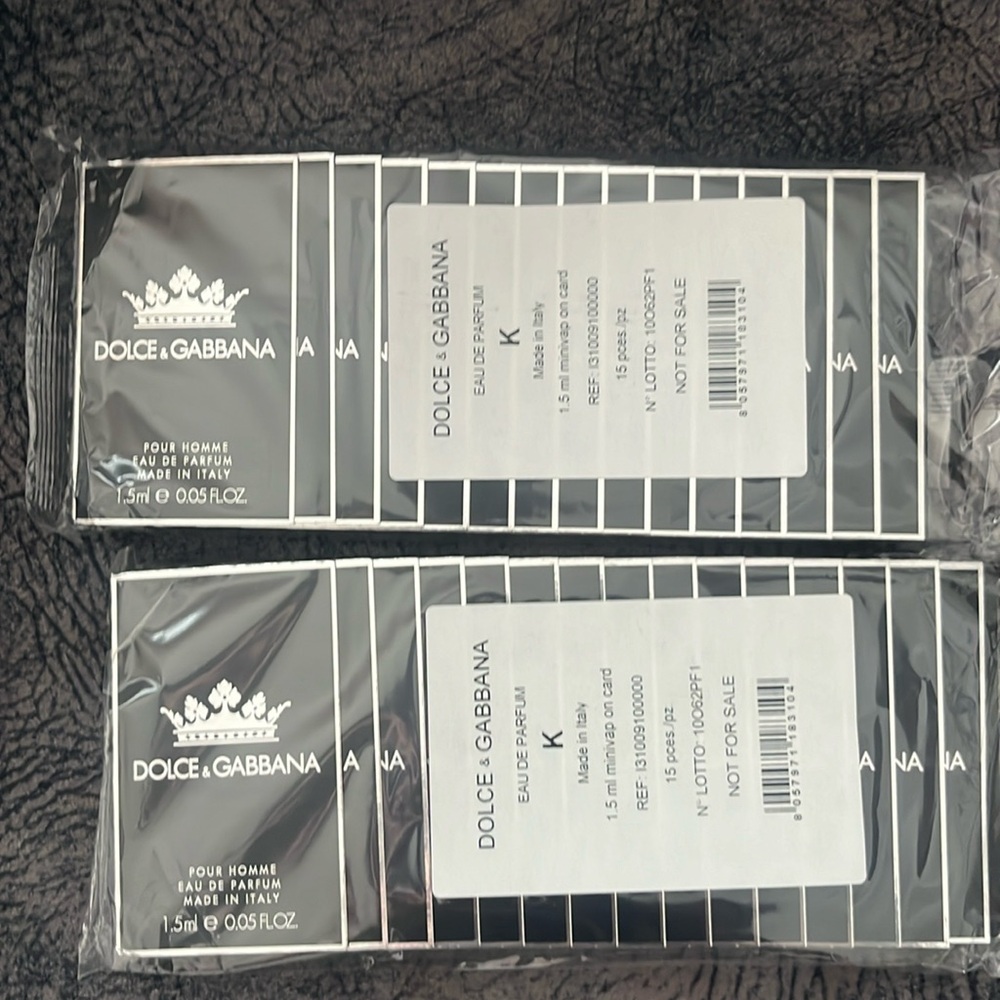 Dolce and Gabana men’s samples